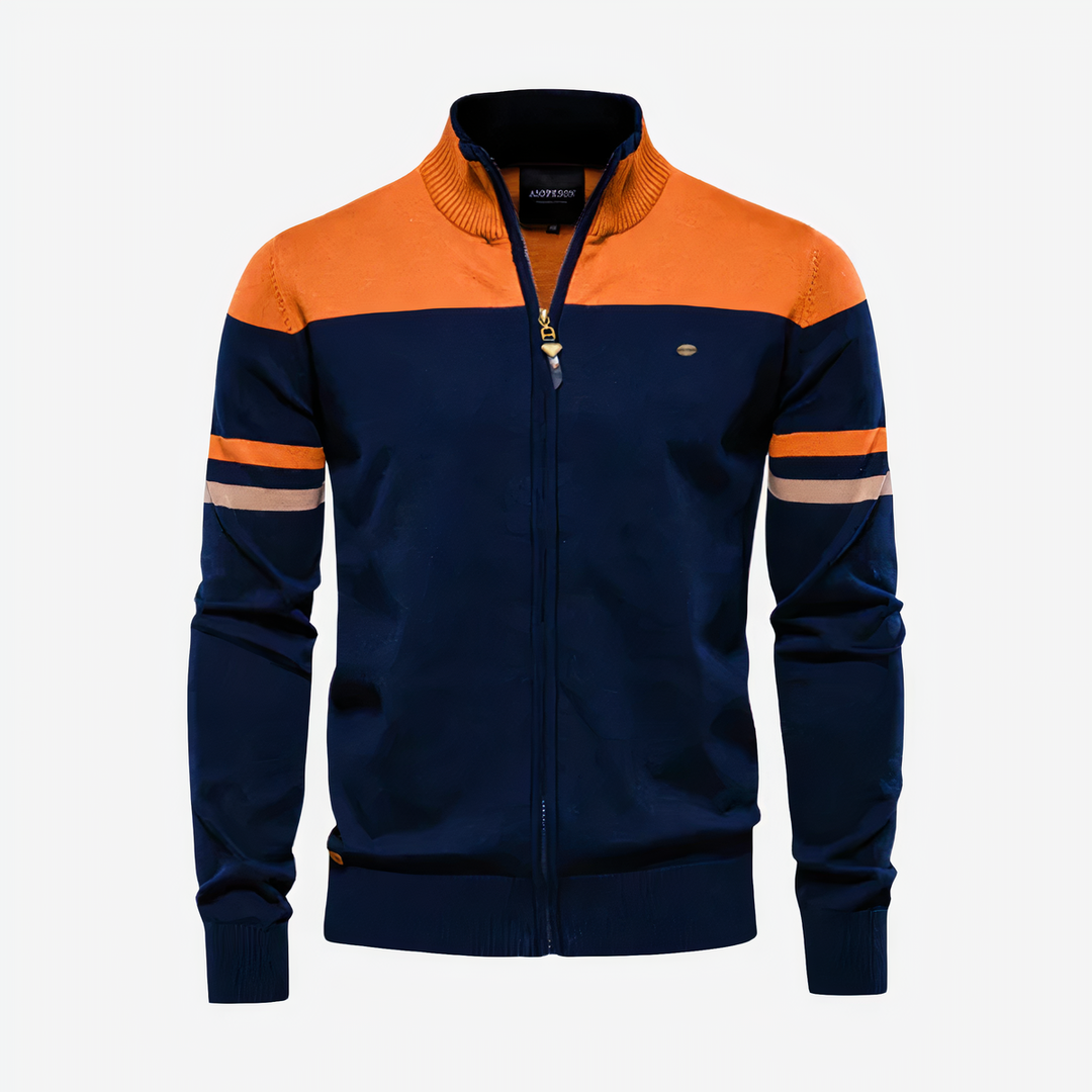 Levoire | Sweat À Capuche Zippé Pour Hommes Orange