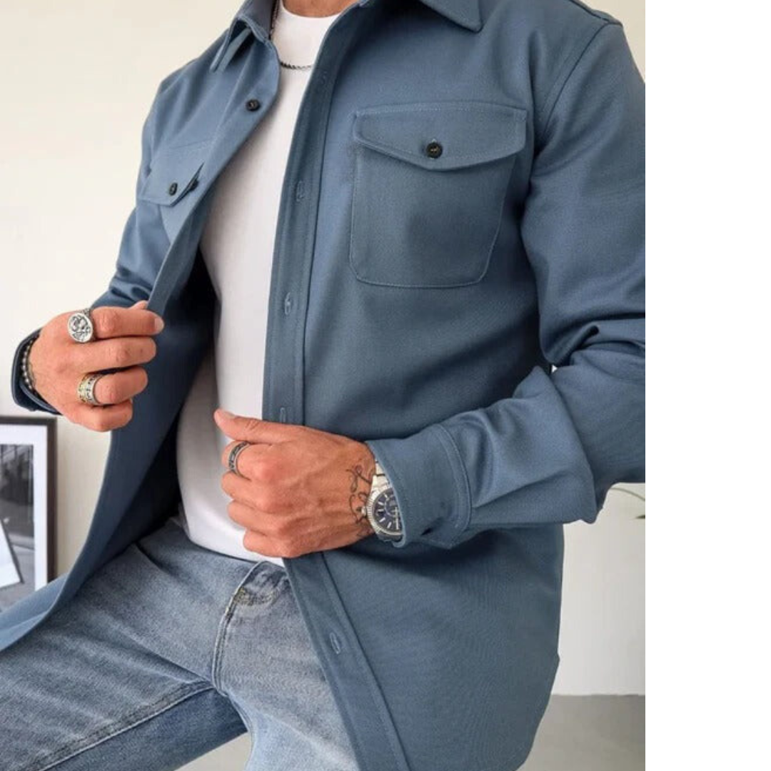 Levoire | Veste Chemise Bleu