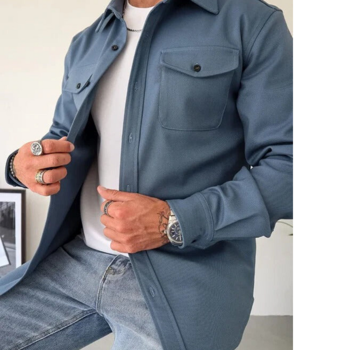 Levoire | Veste Chemise Bleu