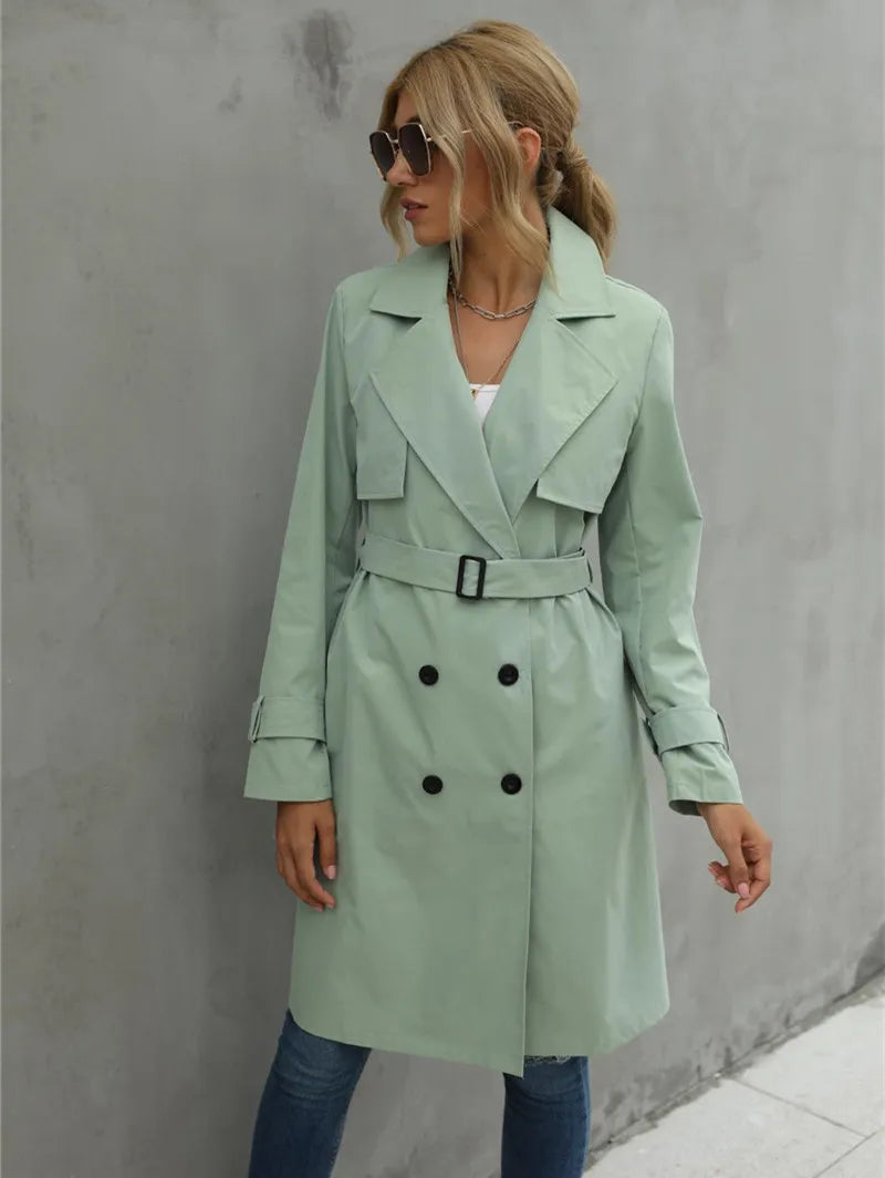 Levoire | Veste Trench Décontractée Double Boutonnage