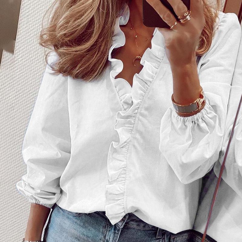 Levoire | Chemisier Élégant Pour Un Look Décontracté Blanc