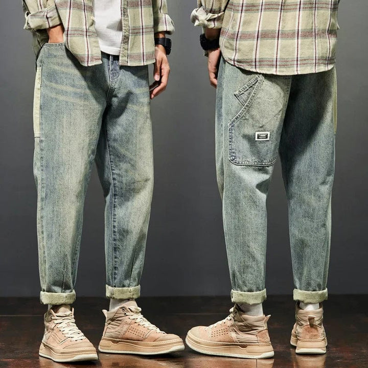 Levoire | Jean De Fort Argile Denim bleu