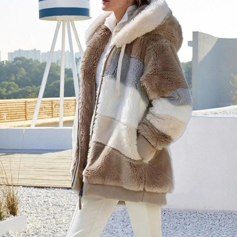 Levoire | Manteau En Fourrure Plus Chaud Et Élégant Pour Femmes Khaki