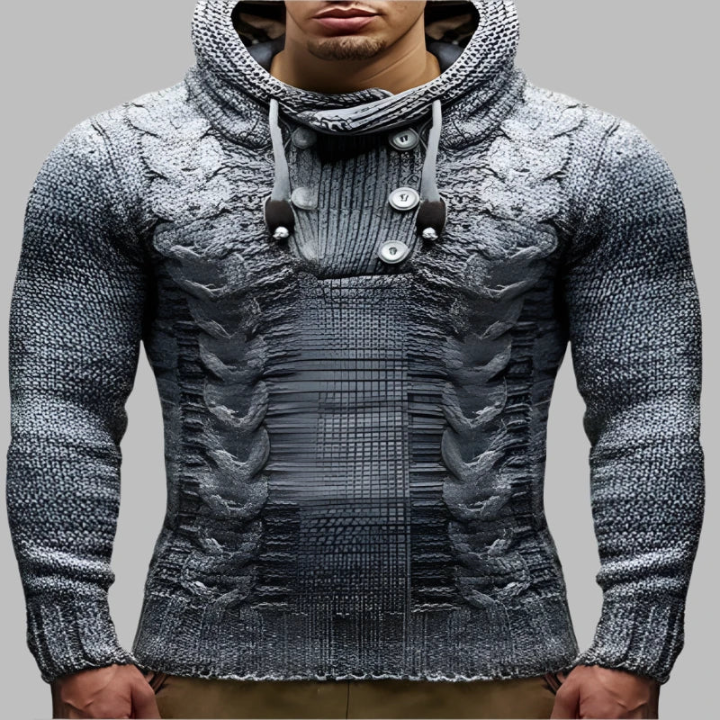 Levoire | Pull À Col Roulé Décontracté Pour Hommes Gris clair