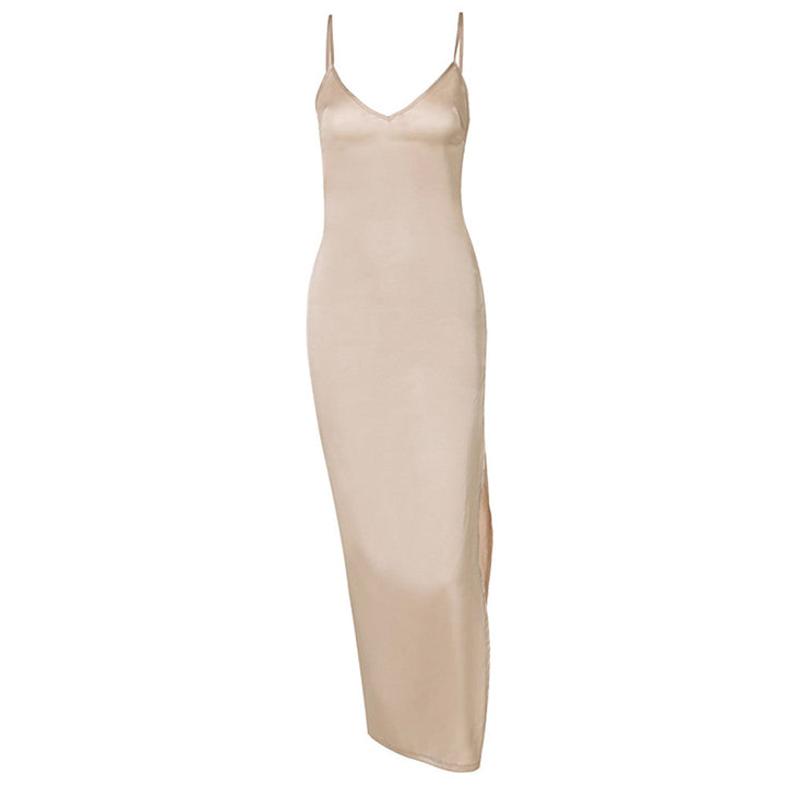 Levoire | Silke Spaghetti Halter Maxi Robes