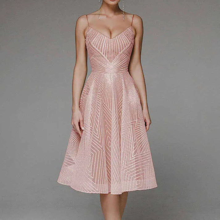 Levoire | élégante avec dos ouvert Rose