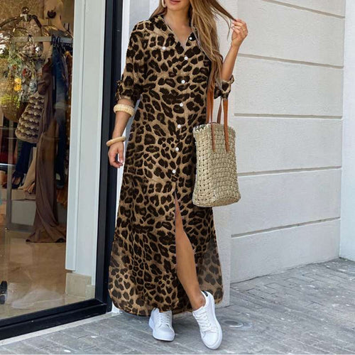 Levoire | Robe Imprime Leopard Avec Decoupe Tendance
