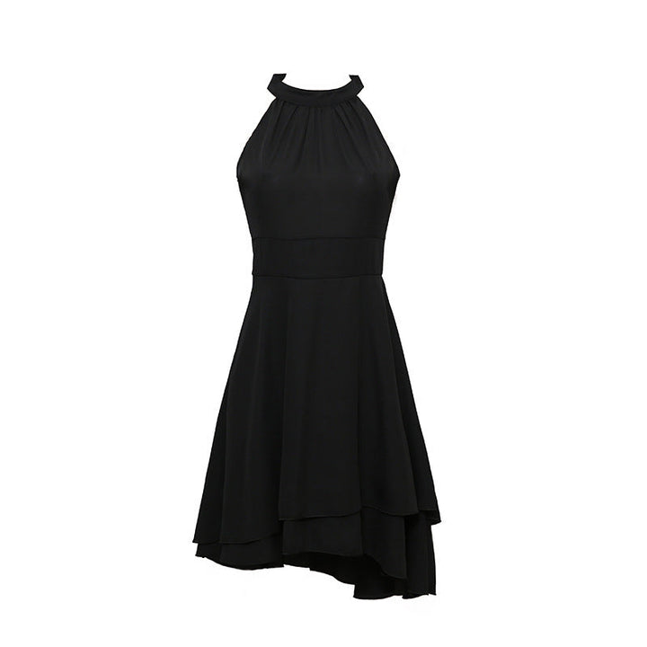 Levoire | Robe D'Été À Bretelles Taille Haute Sans Manches En Chiffon Midi Superposée Ajustement Slim