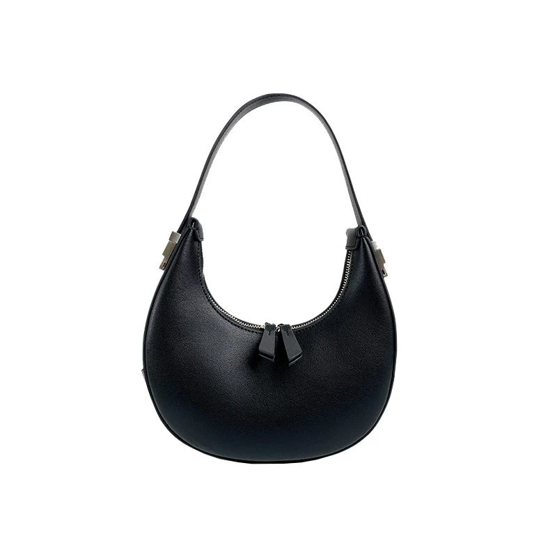 Levoire | Sac À Main Tendance À Fermeture Éclair Sac Épaule Petite Sacoche Noir