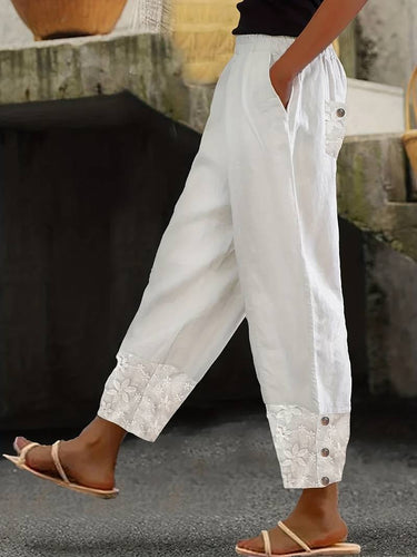 Levoire | Pantalon De Loisirs Contrasté Pour L'Été