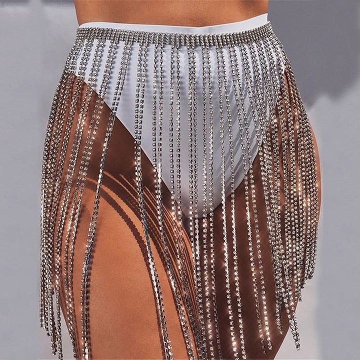 Levoire | Jupe Une Jupe Composée Uniquement De Strass Argent