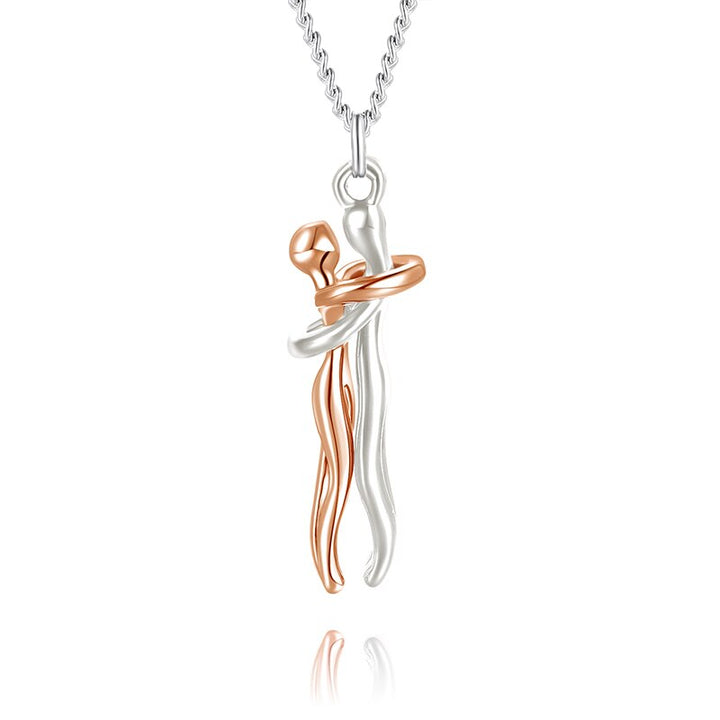 Levoire | Clin Couple Collier Argent Rose 1+1 Gratuit