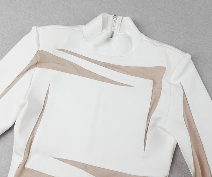Levoire | Robe Mini Sans Manches En Maille Col Roulé