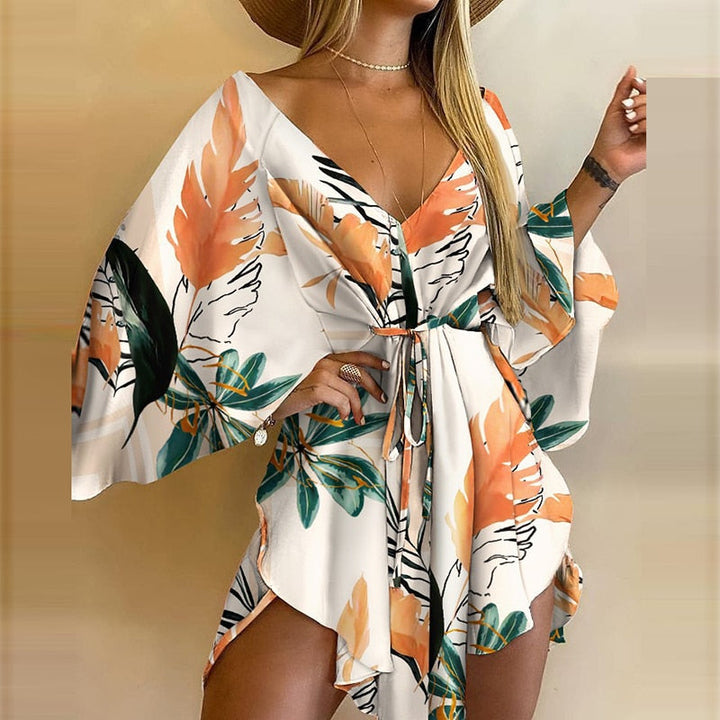 Levoire | Kimono Une Élégante & Joyeuse Tenue D'Été Abricot