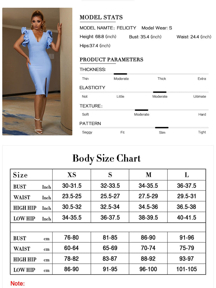 Levoire | Papillon D'Été Sans Épaules V Neck Robe Midi