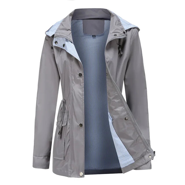 Levoire | Veste Coupe-Vent Polyvalente Avec Capuche Gris