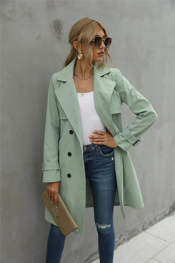 Levoire | Veste Trench Décontractée Double Boutonnage