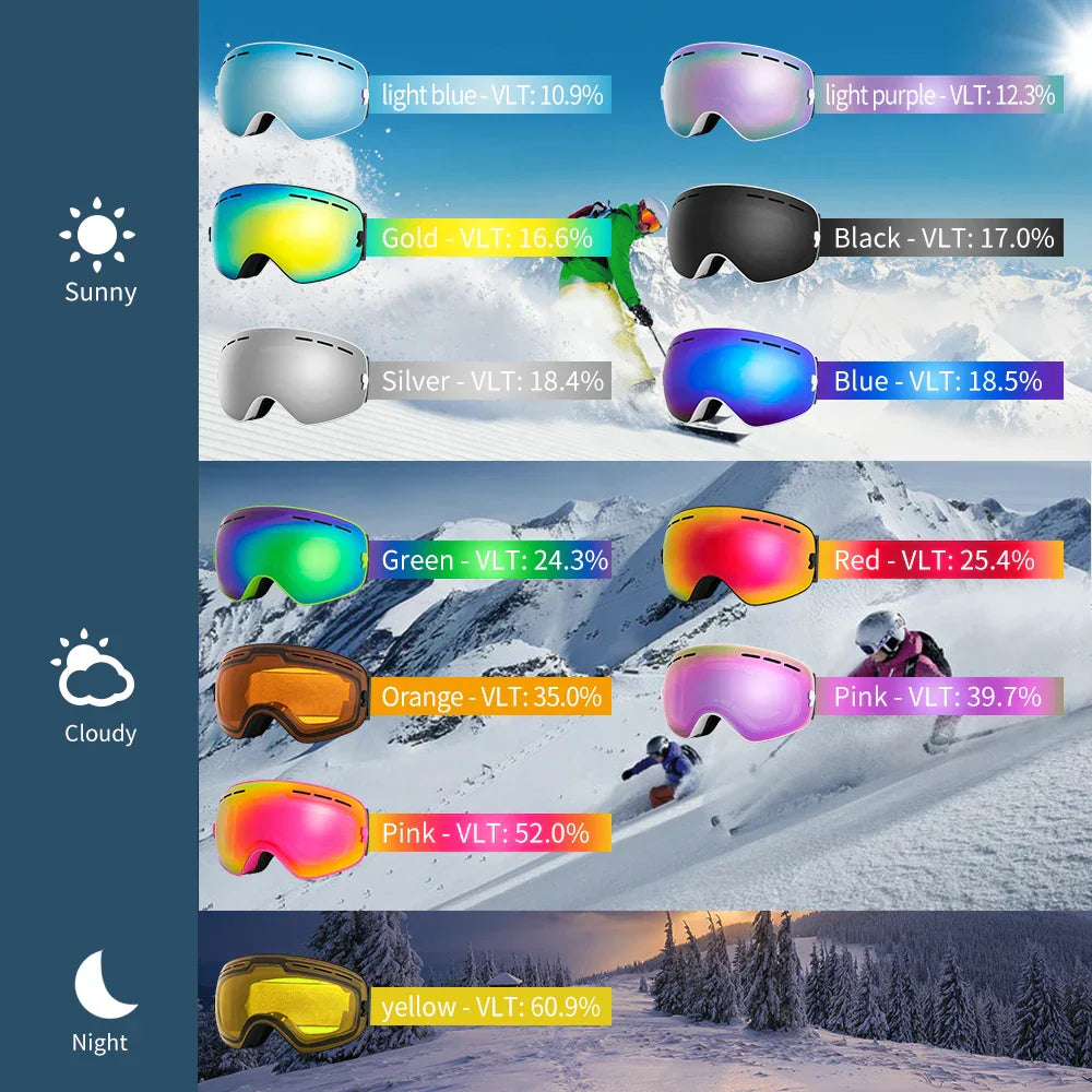 Levoire | De Ski Unisexe Uv400 Anti-Buée