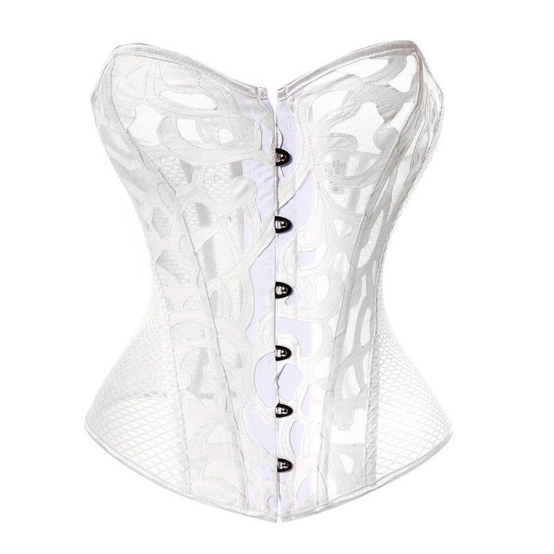 Levoire | Luxueux Satin Corset De Soirée Blanc