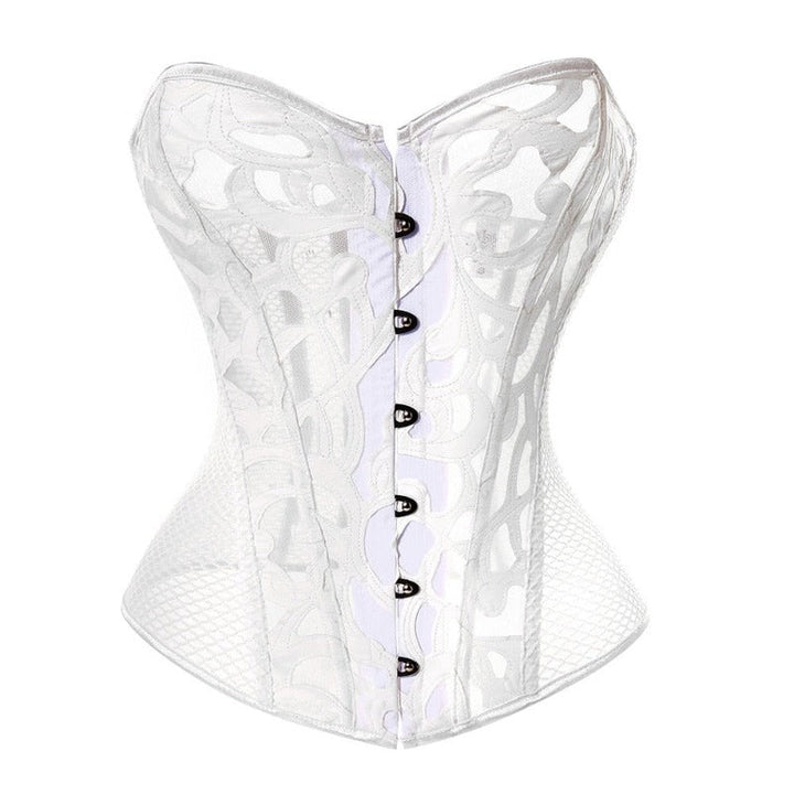 Levoire | Luxueux Satin Corset De Soirée Blanc