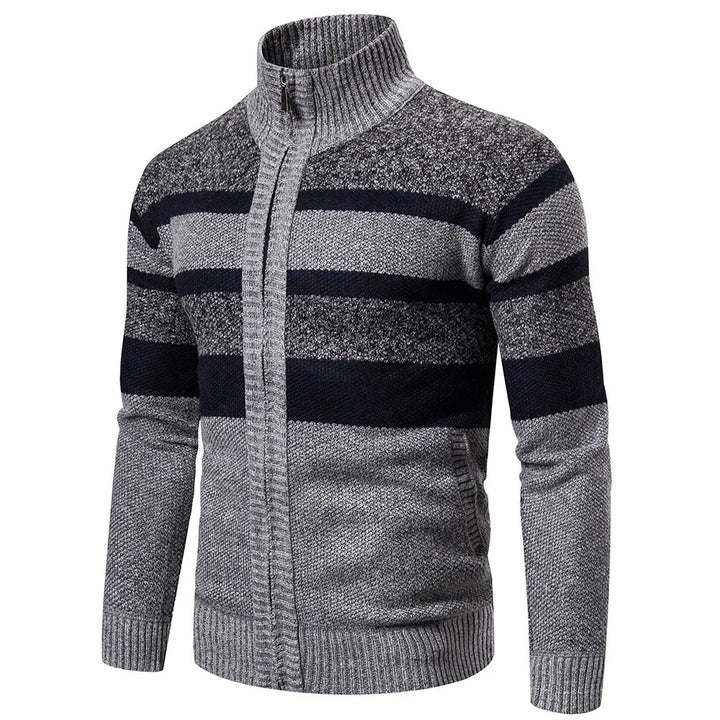 Levoire | Veste Laine Fermeture Éclair Gris clair