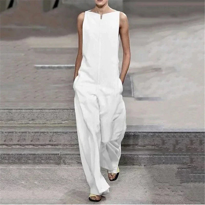 Levoire | Jumpsuit Chic Et Décontracté Blanc