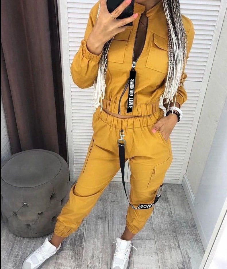 Levoire | Ensemble Streetwear - Tough 2 Pièces Set Jaune