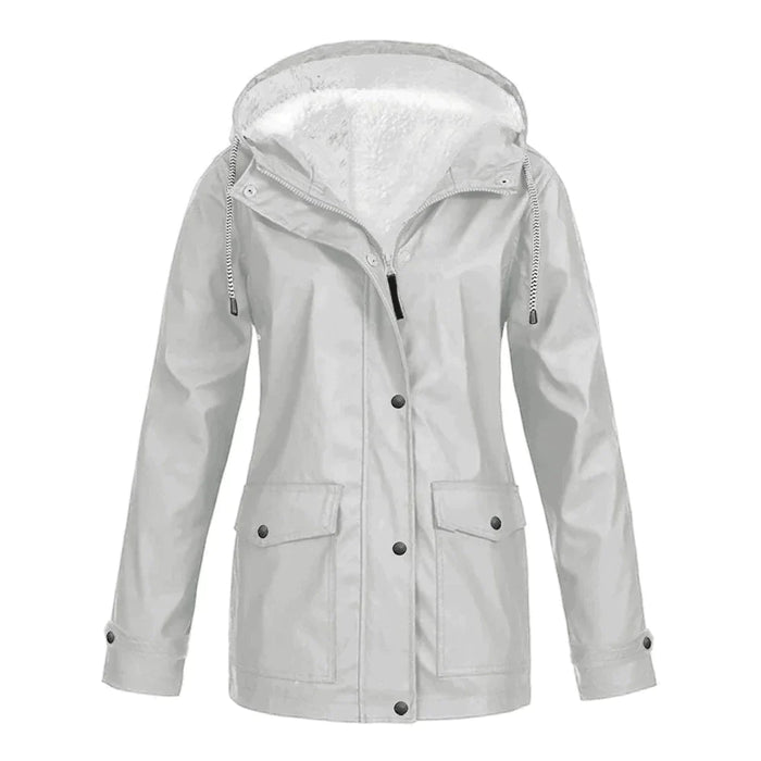 Levoire | Veste De Pluie Avec Doublure En Fourrure Teddy Gris