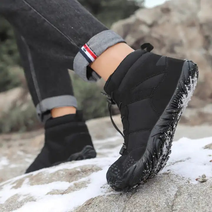 Levoire | Bottes d'hiver légères pour pieds nus Noir
