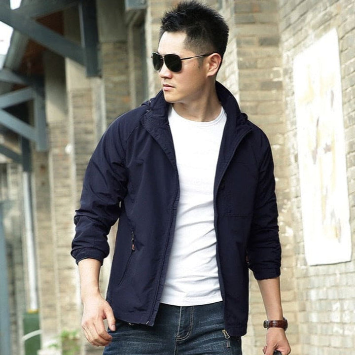 Levoire | Élégant Et Confortable Veste De Printemps Pour Hommes Bleu