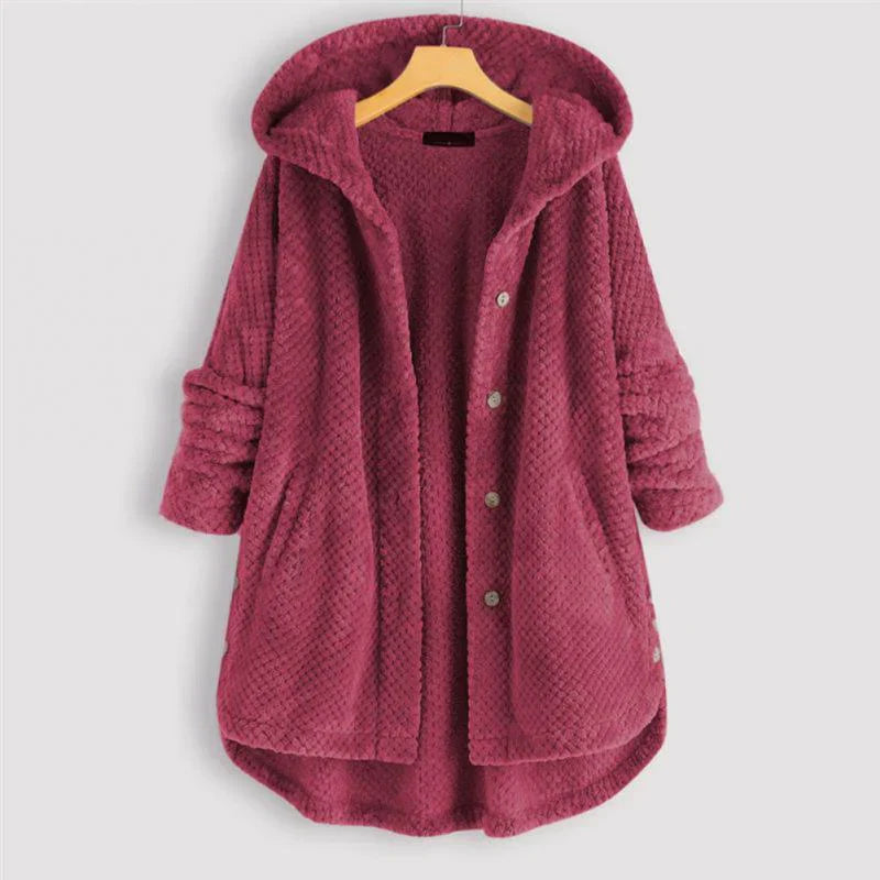 Levoire | Manteau Côtelé À Capuche Rose