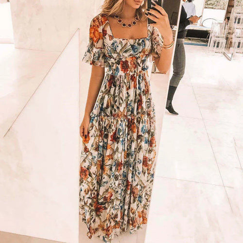 Levoire | Robe D'Été Classique Manches Courtes Robe Décontractée