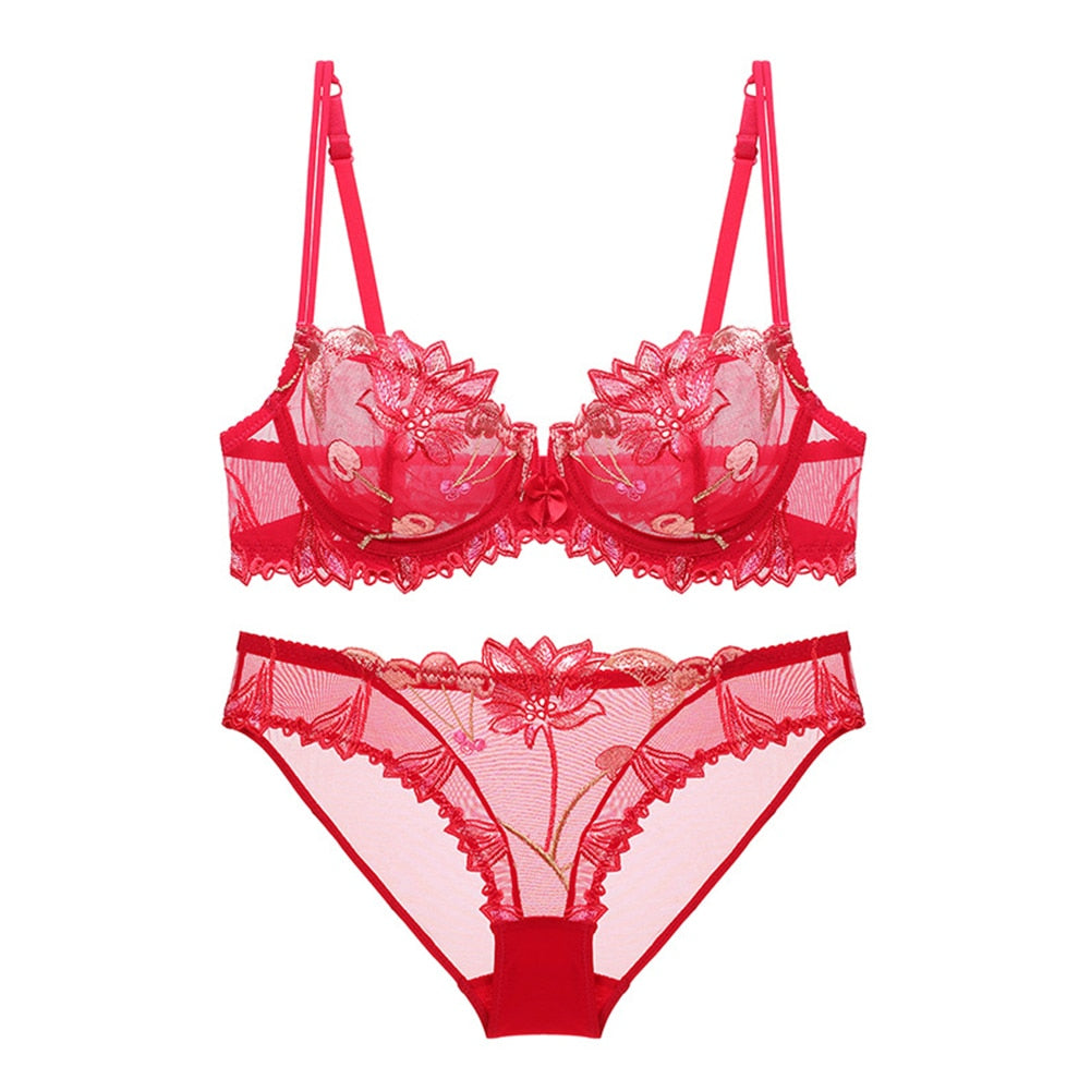 Levoire | Lingerie En Mesh Transparent Rot
