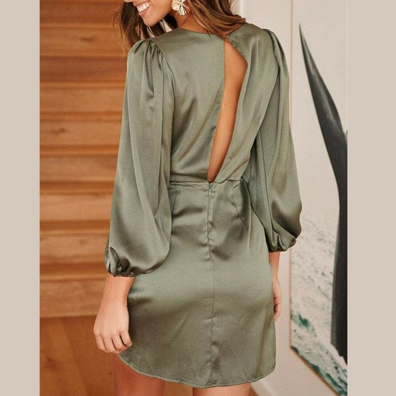 Levoire | Robe De Plage A-Ligne Plissée Col V