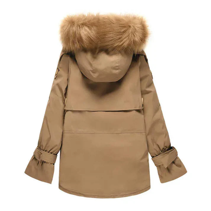Levoire | Veste Fausse Fourrure Manches Longues Avec Capuche