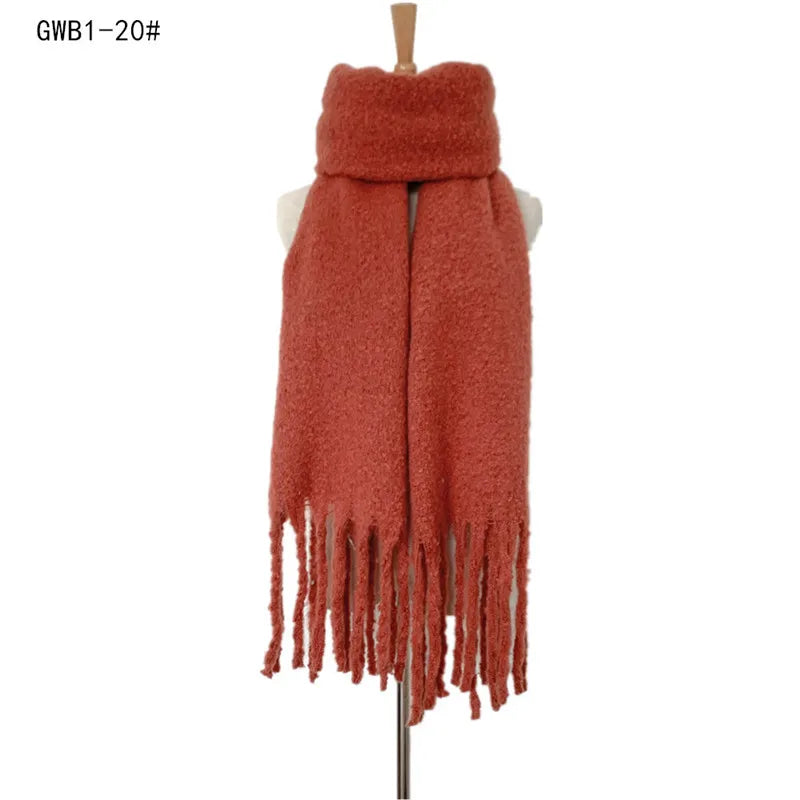 Levoire | Écharpe De Luxe En Cachemire Pour Femme Avec Franges Karamell