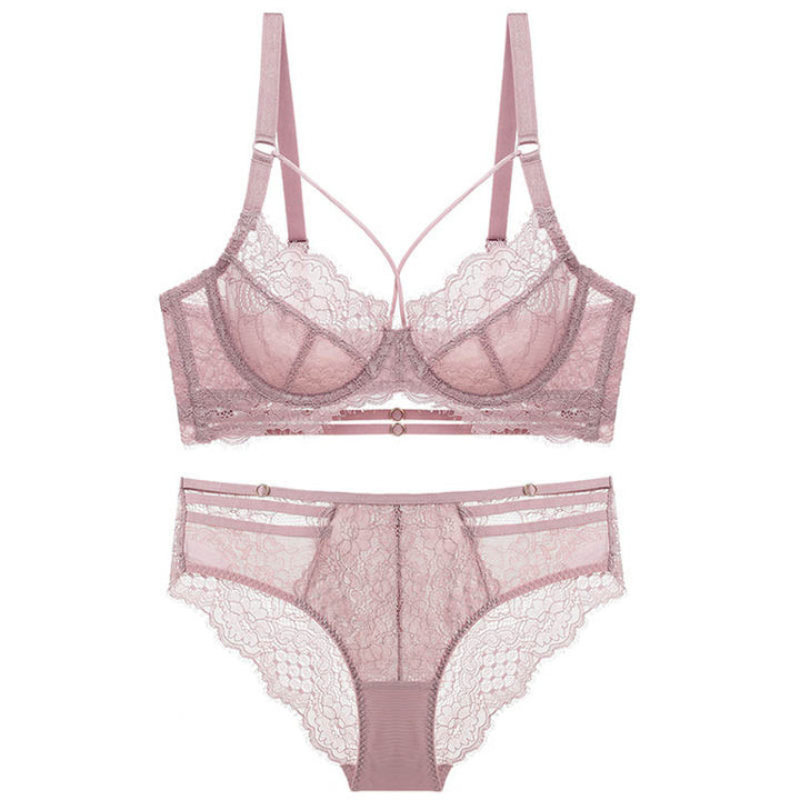 Levoire | Ensemble De Lingerie En Dentelle Avec Bretelles Réglables Rosarot
