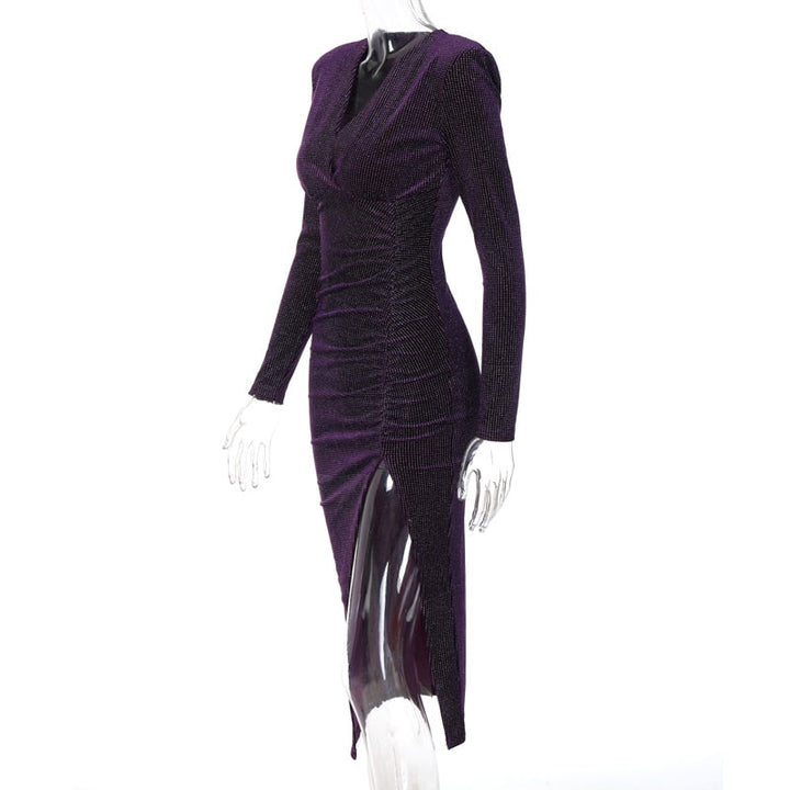 Levoire | Robe À Manches Longues V Avec Ventilation Latérale