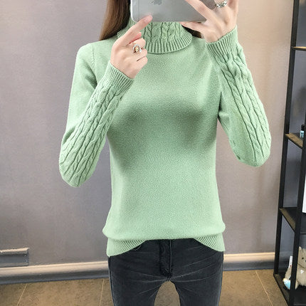 Levoire | Pull Haut Confort Doux Au Toucher Cachemire Vert