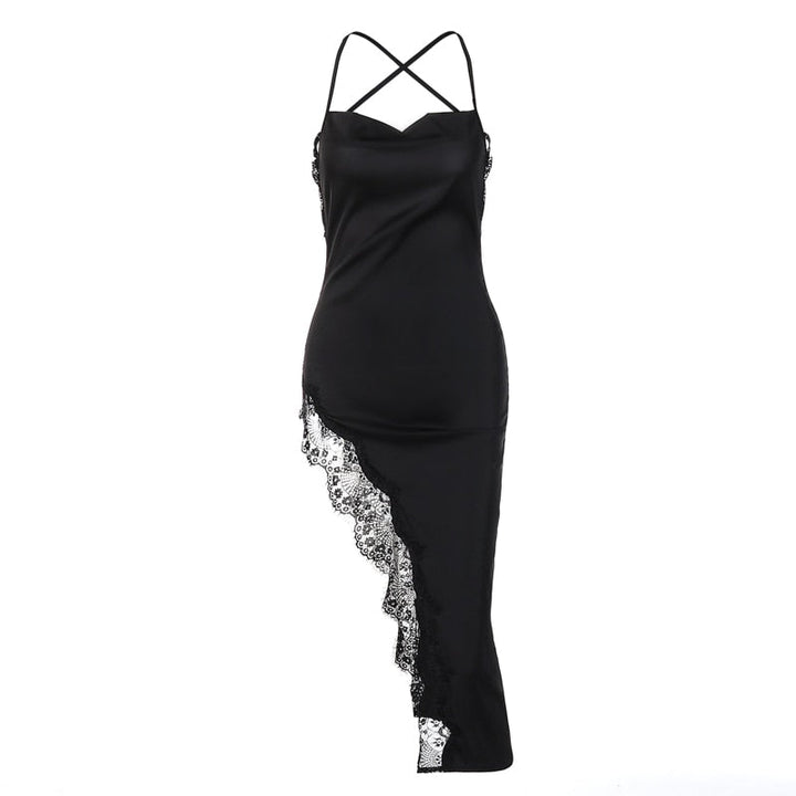 Levoire | Robe De Soirée Sexy Une Robe Élégante Avec Des Détails En Dentelle Noir