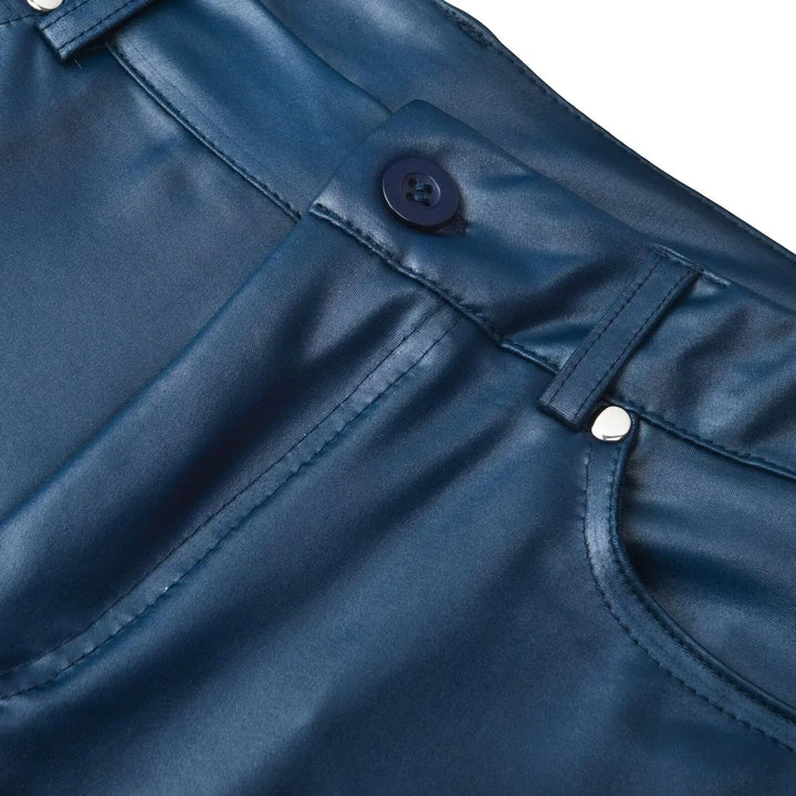 Levoire Skinny Pantalon en Cuir