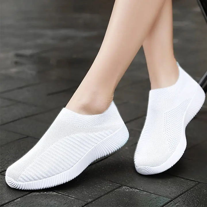 Levoire | Baskets De Sport À Enfiler Pour Femmes Blanc