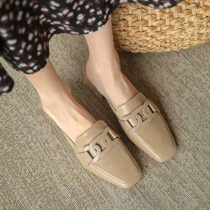 Levoire | Comfortable Shoes With A Medium Heel And Arch Support Sole Braun