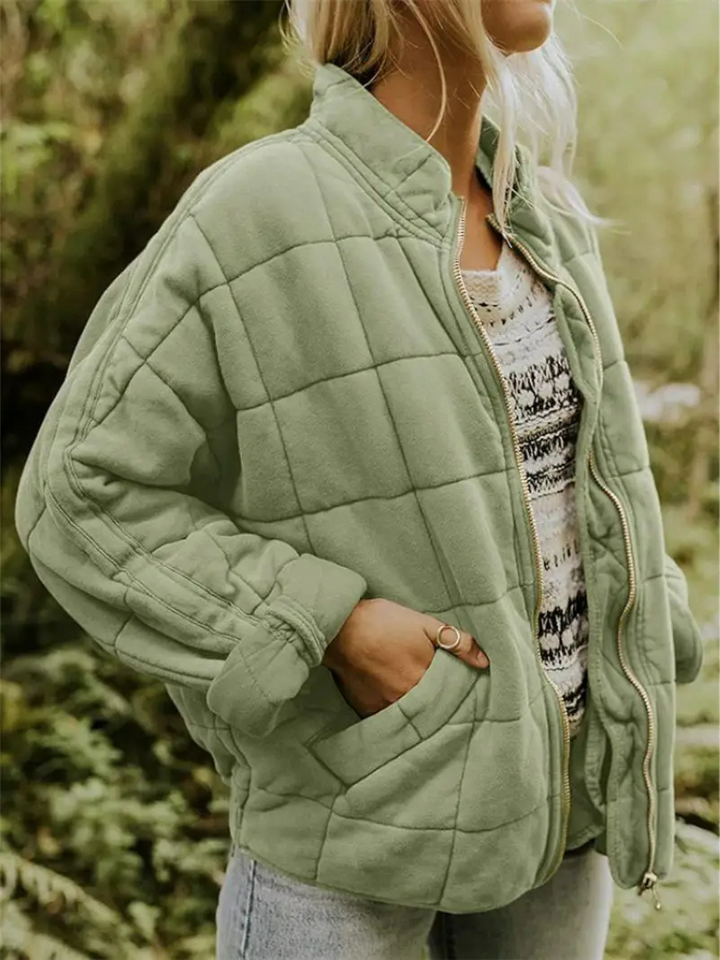 Levoire | Veste De Transition Grande Taille Veste Femme Épaisse Vert