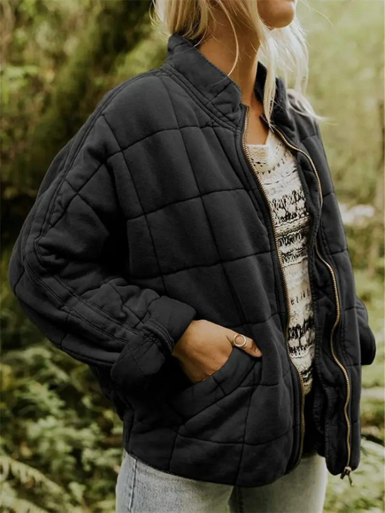 Levoire | Veste De Transition Grande Taille Veste Femme Épaisse Noir