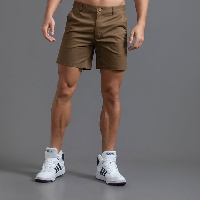 Levoire | Classiques Chino-Shorts En Coton Pour Hommes Braun