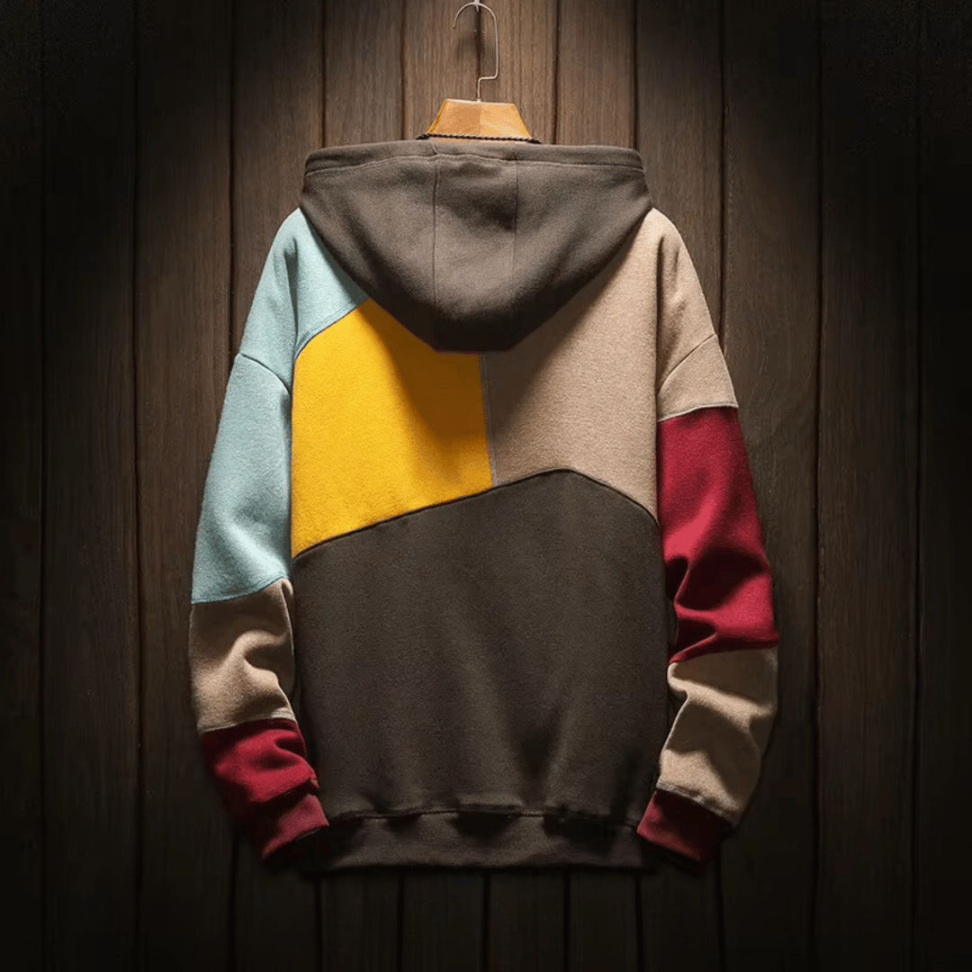 Levoire | Pull En Patchwork Surdimensionné À Capuche