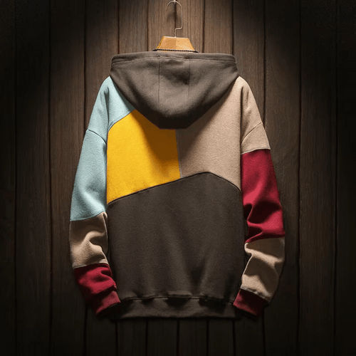 Levoire | Pull En Patchwork Surdimensionné À Capuche