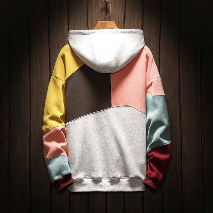 Levoire | Pull En Patchwork Surdimensionné À Capuche
