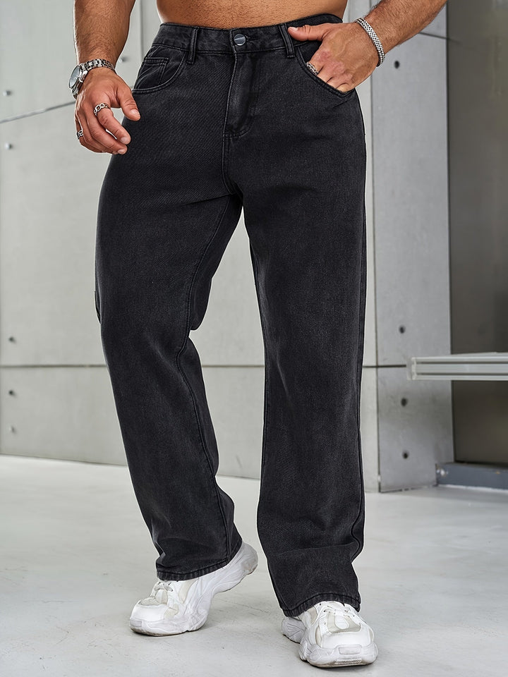 Levoire | Stretch Jambe Droite Jean Décontracté Jean Baggy
